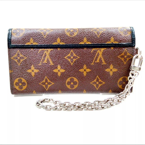 Authentic Louis Vuitton Brown Monogram wallet with LV chain Women's Bag - Picture 2 of 10